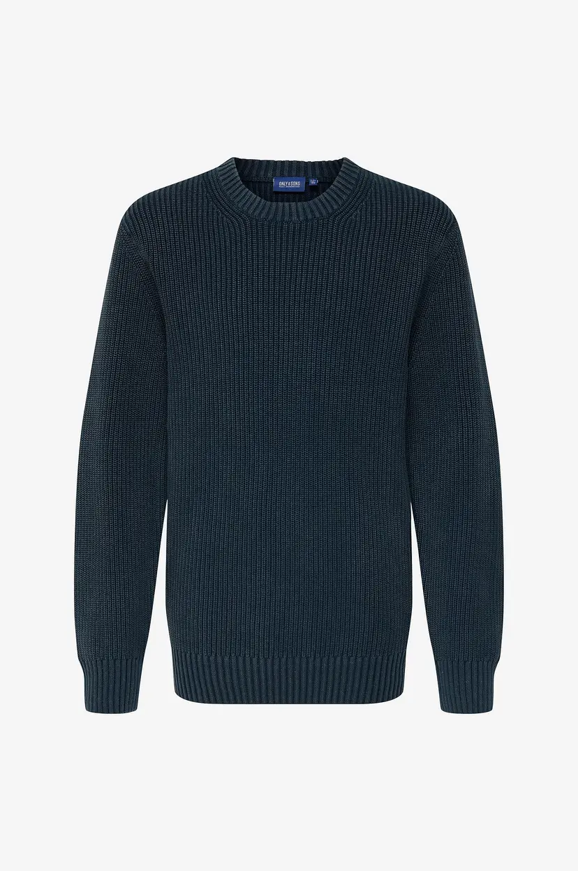 ONLY & SONS JUNIOR Pullover osjRosu Reg 7 Wash Crew Knit Knt - Blå