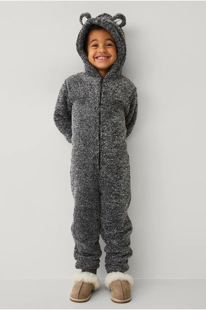Ellos Collection One piece i fleece - Grå