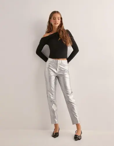 ONLY Only - Sølv - Onlemily Hw Str Ank Faux Metal Cc P