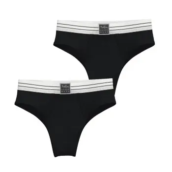 Björn Borg Björn Borg Truser 2P Original Original High Waist Briefs Svart bomull Dame
