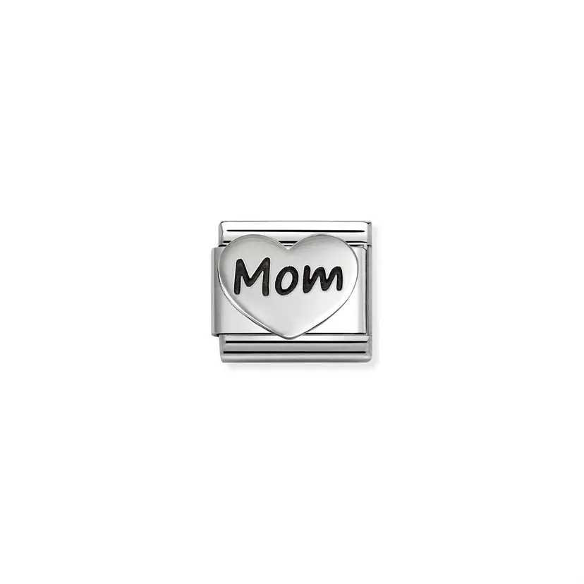 Nomination Silver Mom Heart
