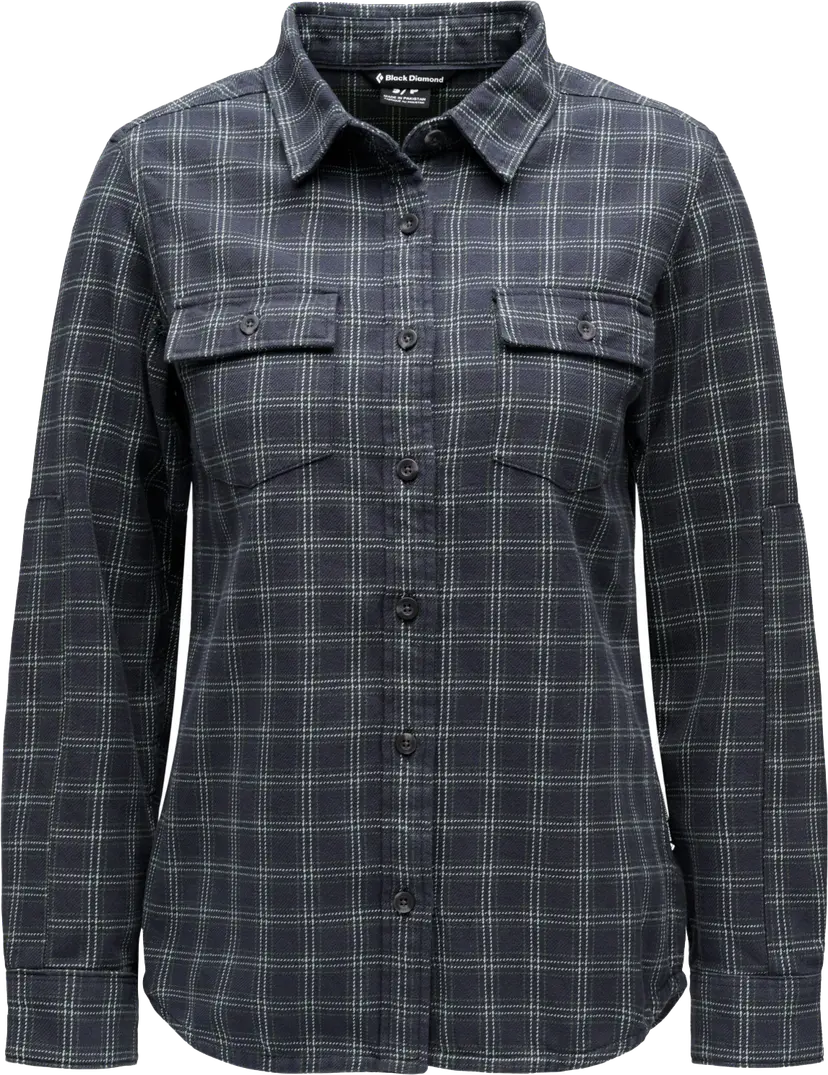 Black Diamond Black Diamond Men's Project Twill Long Sleeve Shirt Charcoal-citron