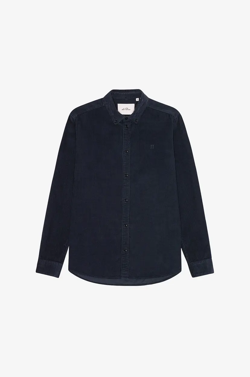 Les Deux Manchester-skjorte Pinwale Corduroy Shirt - Blå