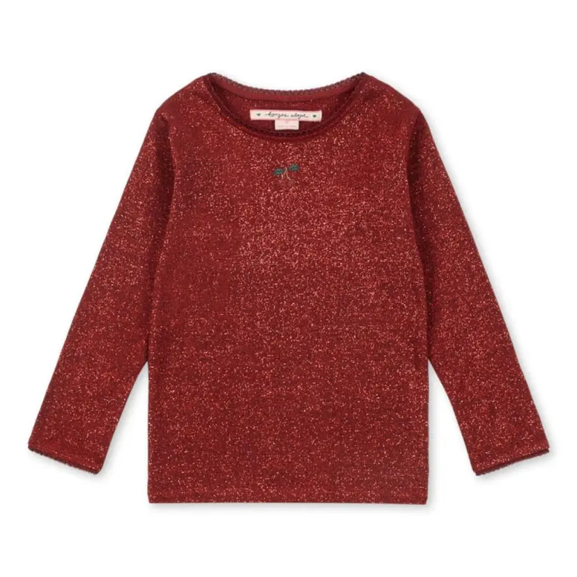 Konges Sløjd Konges Sløjd - Genser Glitter Roli Red Dahlia