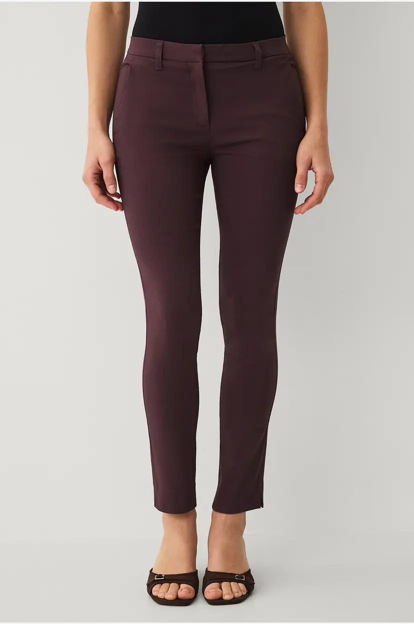 Ellos Collection Flexy Slim fit bukser i superstretch - Rød