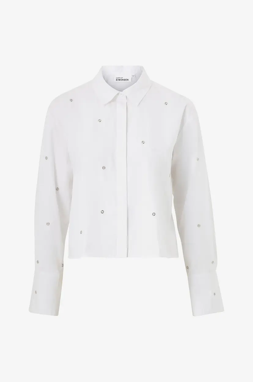 Karen By Simonsen Bluse kbRoysin Short Shirt - Hvit