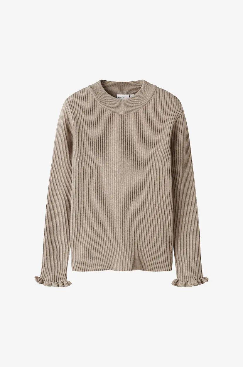 NAME IT Genser nkfVianna LS Slim Knit - Natur