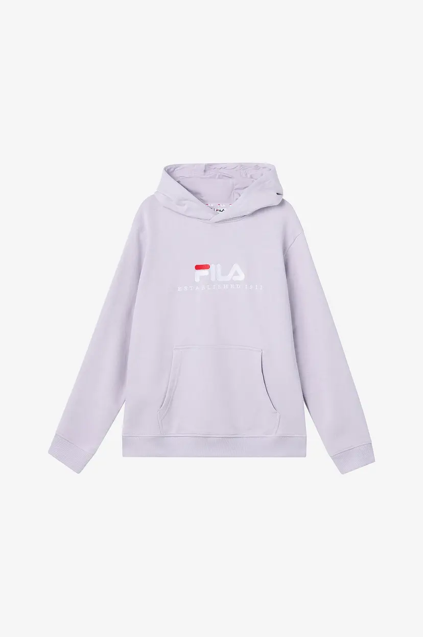Fila Hettegenser Loddin Logo Hoodie - Lilla