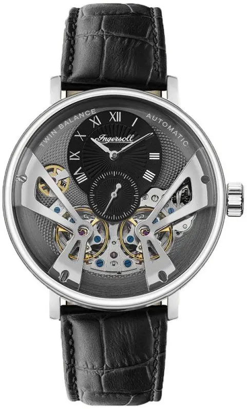Ingersoll Ingersoll Herreklokke I13103 Grå/Lær Ø46 mm