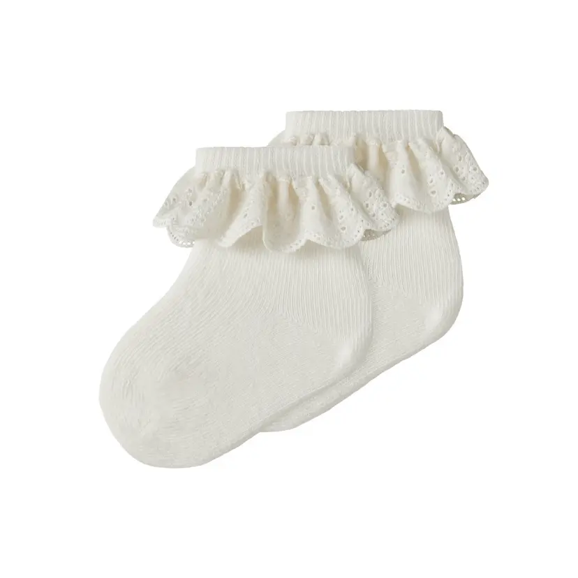 Lil`Atelier Lil'Atelier - Sokker Baby Dertrud White