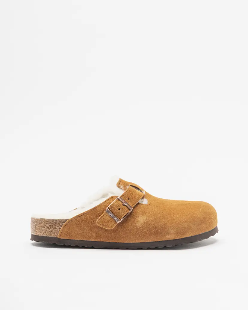 Birkenstock Birkenstock Boston VL Shearling Camel Slide sandals