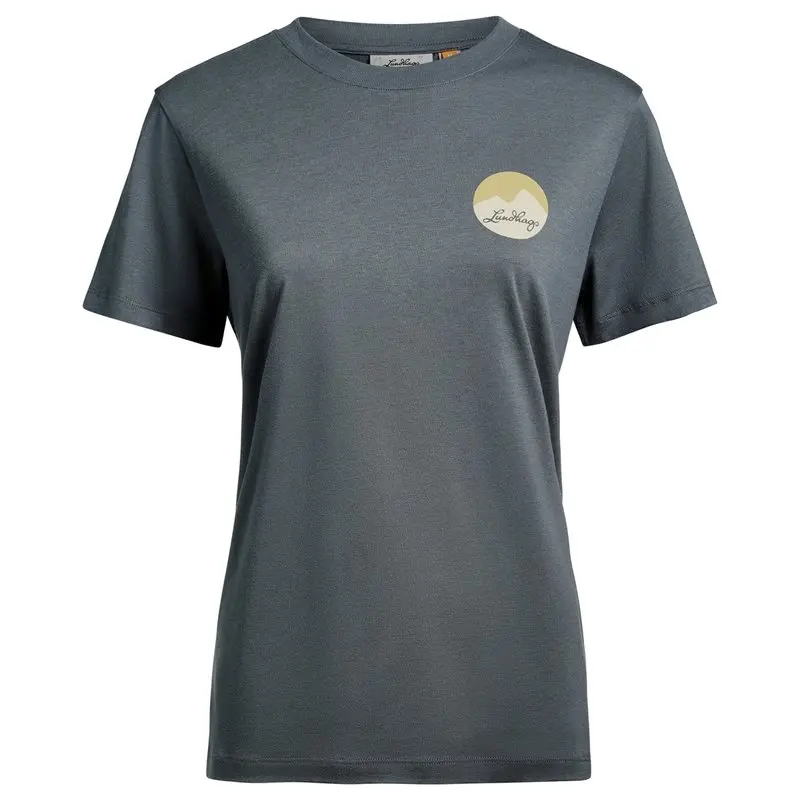Lundhags Lundhags Järpen Printed T-Shirt W Dk Sky Blue