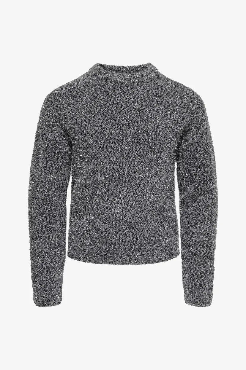 Kids Only Pullover kogPiumo Glitter L/S O-neck Knt - Svart