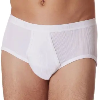 Schiesser Schiesser Original Classics Sport Briefs Hvit bomull X-Large Herre