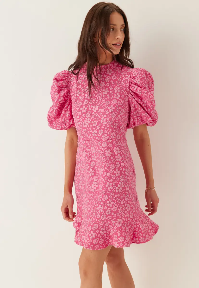 Vero Moda Vmfiona Ss High Neck Short Dress