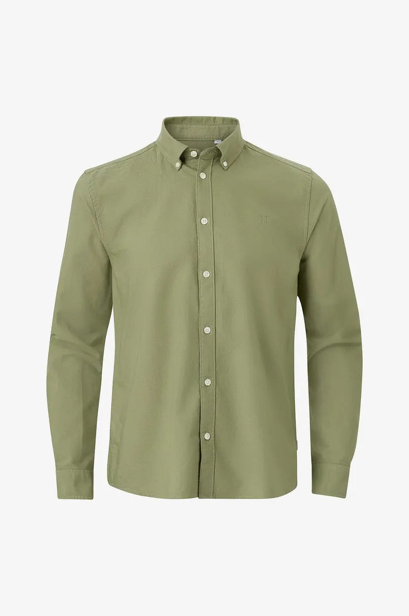Les Deux Skjorte Kristian Oxford Shirt - Grønn