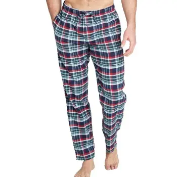 Jockey Jockey Pants Flannel 3XL Blå/Grønn bomull 3XL Herre