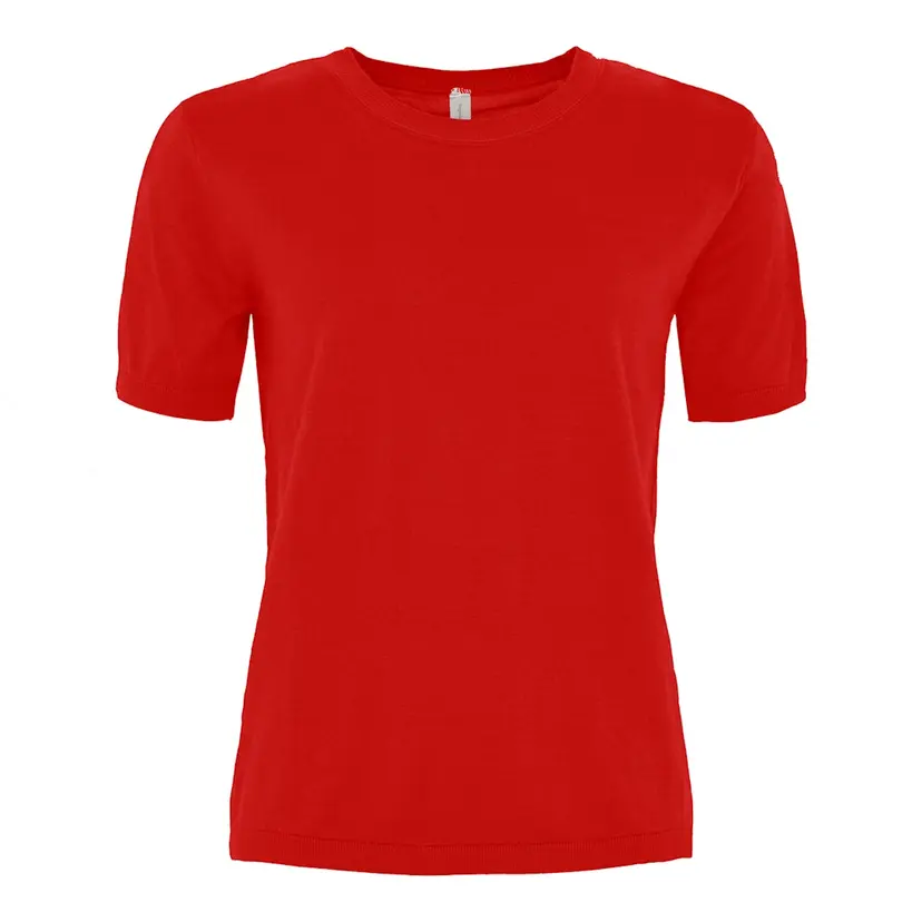 Skovhuus Skovhuus Kvinne Strikket T-shirt Ribbon Red L