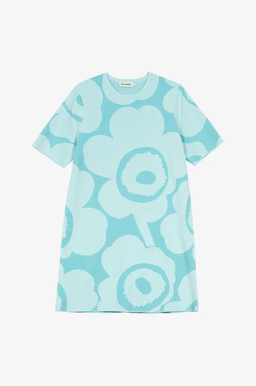 Marimekko Kjole Mahdollisuus Unikko - Blå