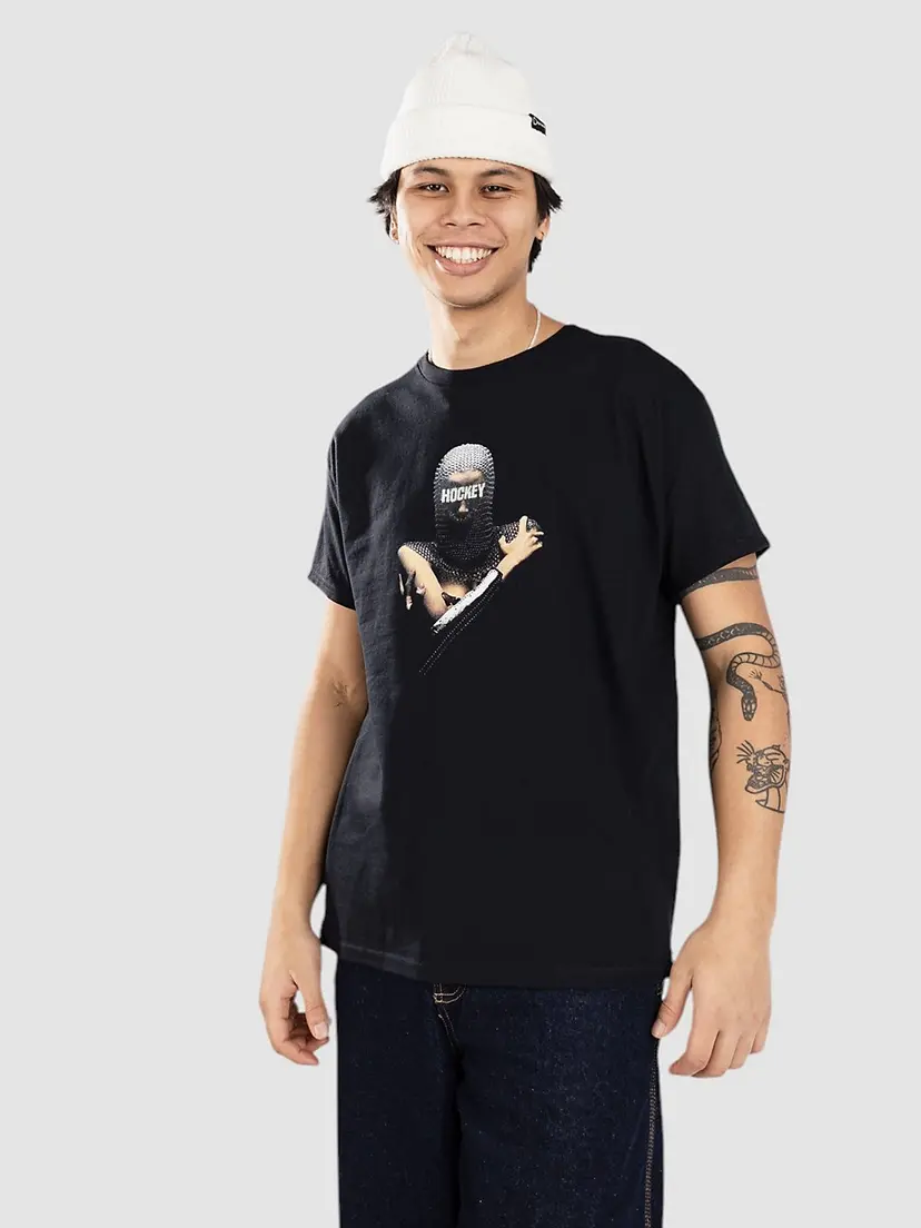 Hockey Skateboards Hockey Skateboards Black Crack T-skjorte svart