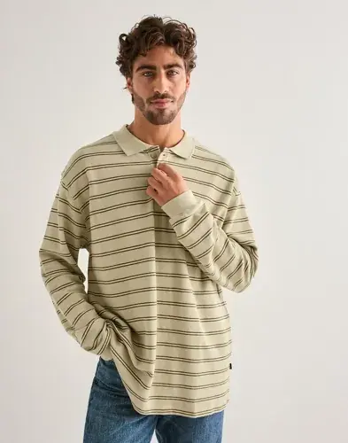 Dr Denim Dr Denim Reno Polo Langermet poloskjorte Beige