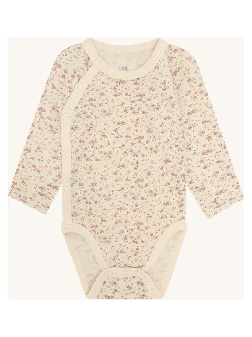 Hust and Claire Fold-over body i ull/bambus "Tiny" Off White