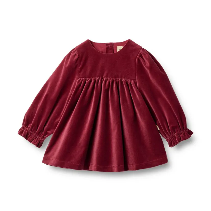 Wheat Wheat, Dress L/S Elvira baby, ruby red