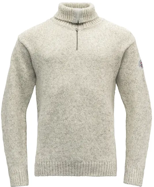 Devold Devold Nansen Sweater Zip Neck Grey Melange