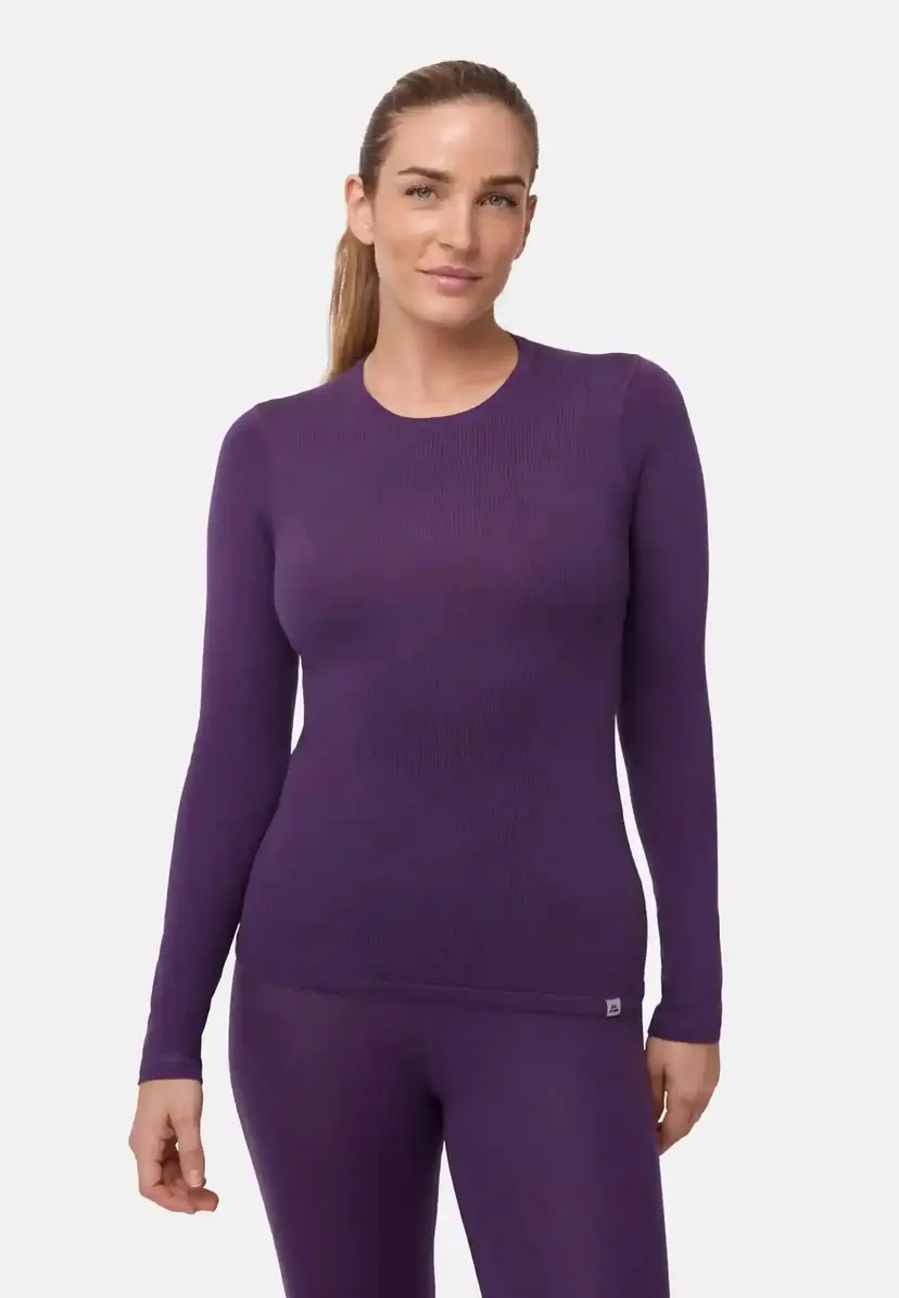 DANISH ENDURANCE DANISH ENDURANCE Merino Skiundertrøje, Lilla, S