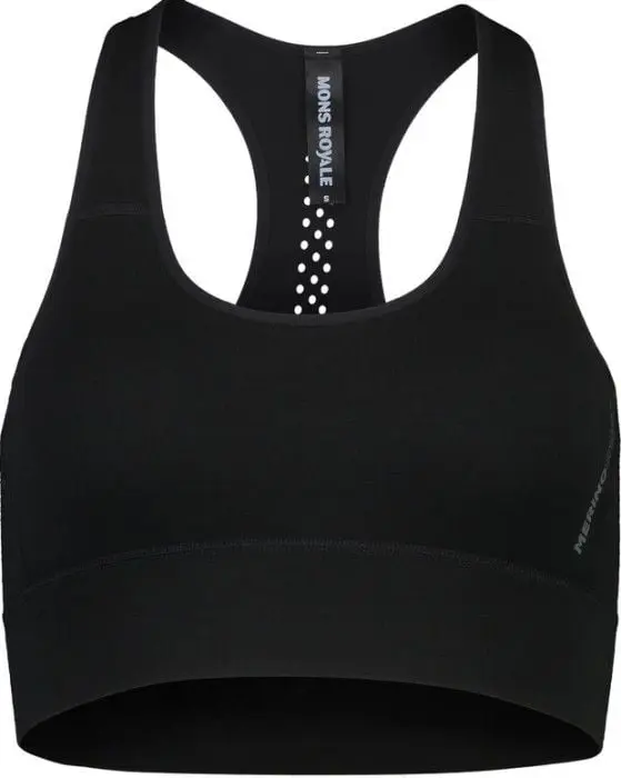 Mons Royale Mons Royale W's Stratos Merino Shift Sports Bra Black