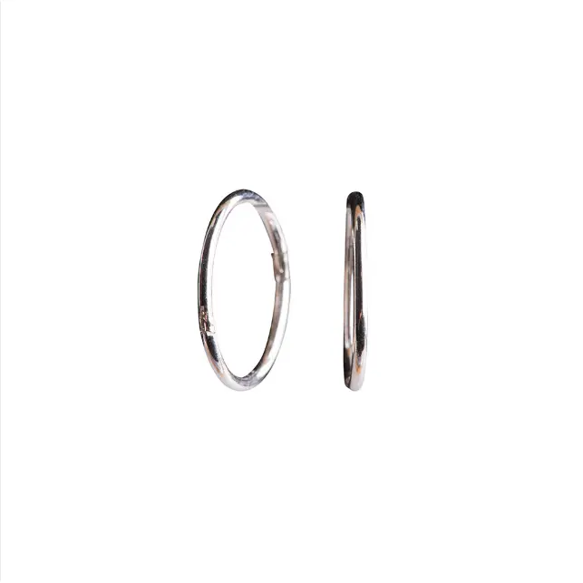 Nordahl Nordahl - Sølv creol med clik lås, 12mm - 30108040900
