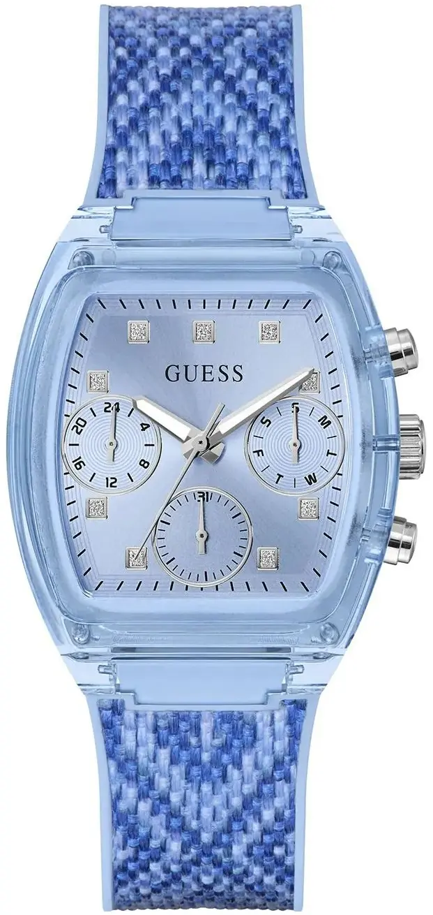 Guess Guess Dameklokke GW0863L1 Rendezvous Blå/Gummi
