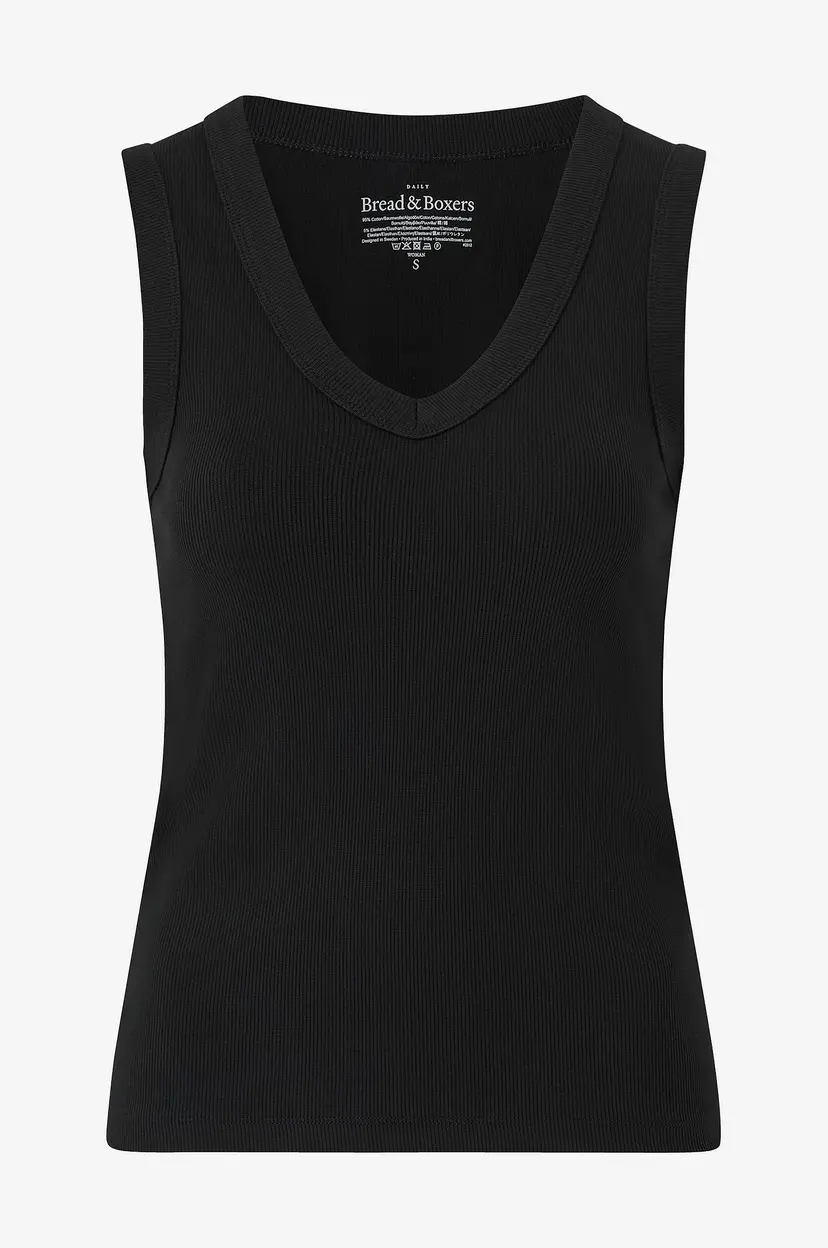 Bread & Boxers Topp V-neck - Svart