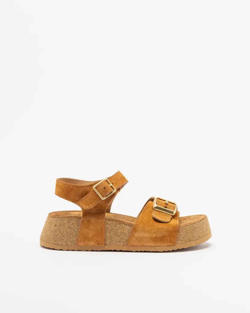 PROF PROF 1-43511 Camel Platform sandals