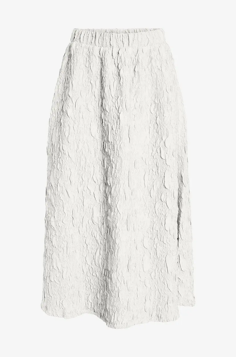 Vila Skjørt viSophia HW Volume Midi Skirt - Hvit