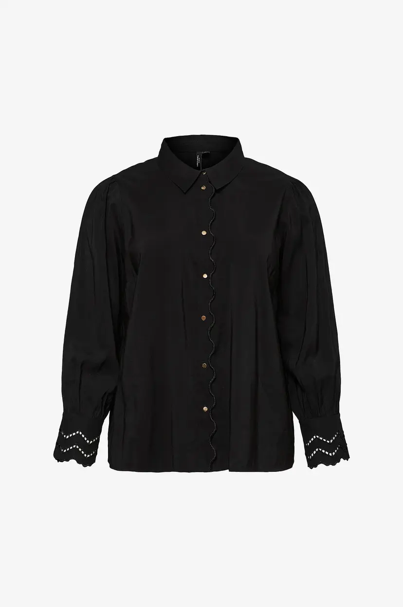 Vero Moda Curve Skjorte vmcHenrietta LS - Svart