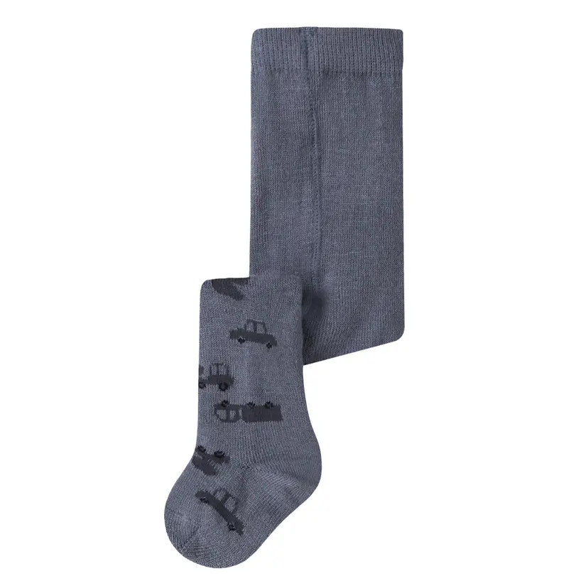 NAME IT Name It - Strømpebukse i Ull/ Bomull Baby Wak Folkstone Gray Machines