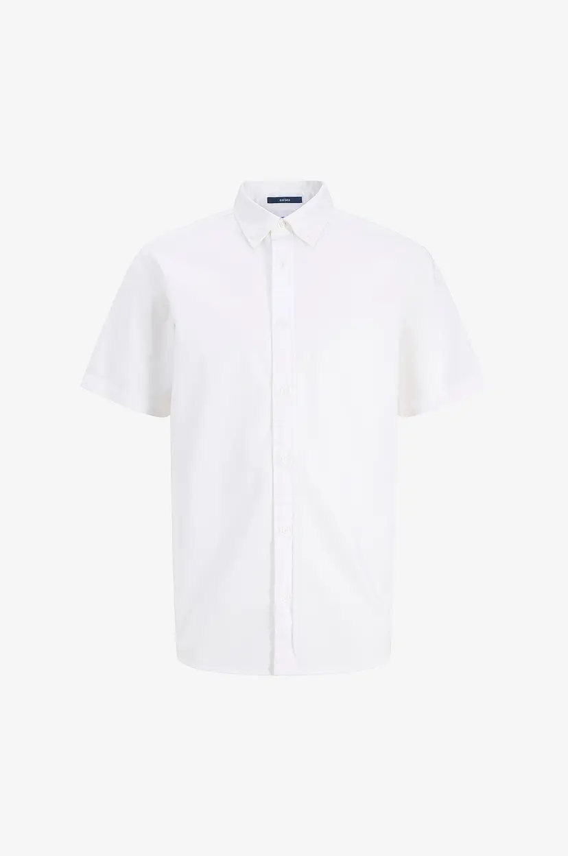 Jack & Jones Skjorte jprBluharvey Oxford S/S - Hvit
