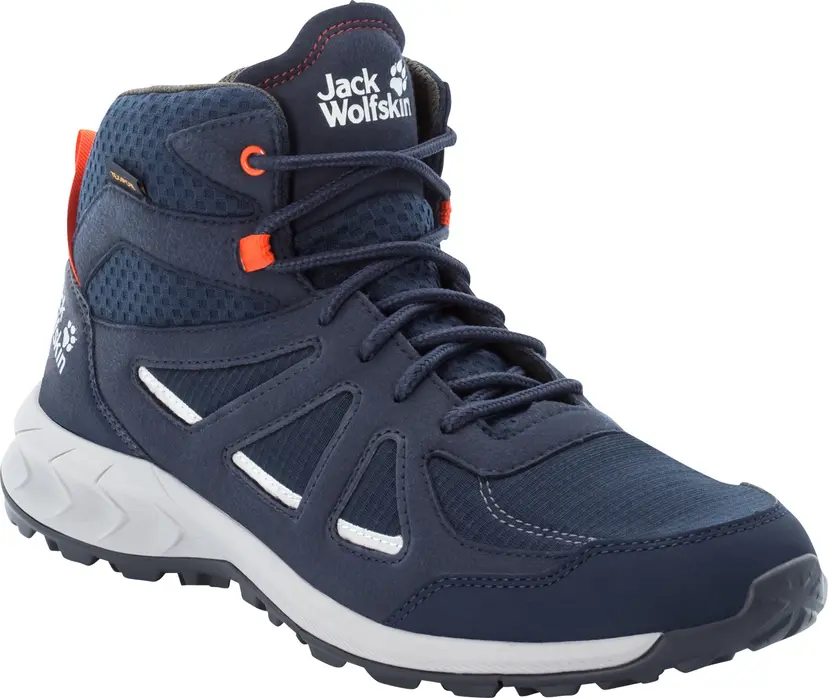 Jack Wolfskin Jack Wolfskin Men's Woodland 2 Texapore Mid Dark Blue / Red