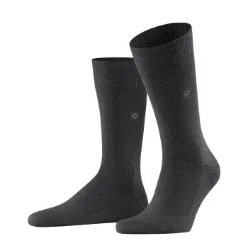 Burlington Burlington Strømper Leeds Wool Sock Mørkgrå  Str 40/46 Herre