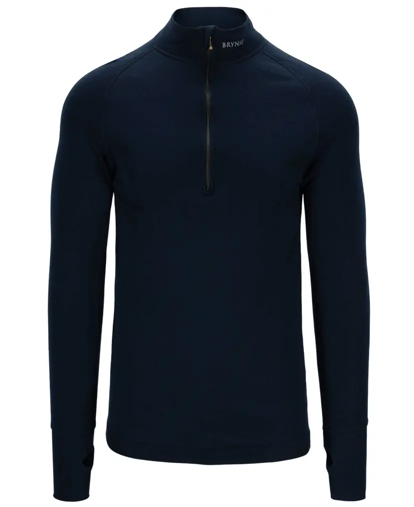 Brynje Brynje Arctic Zip-polo 3/4 neck w/inlay Navy