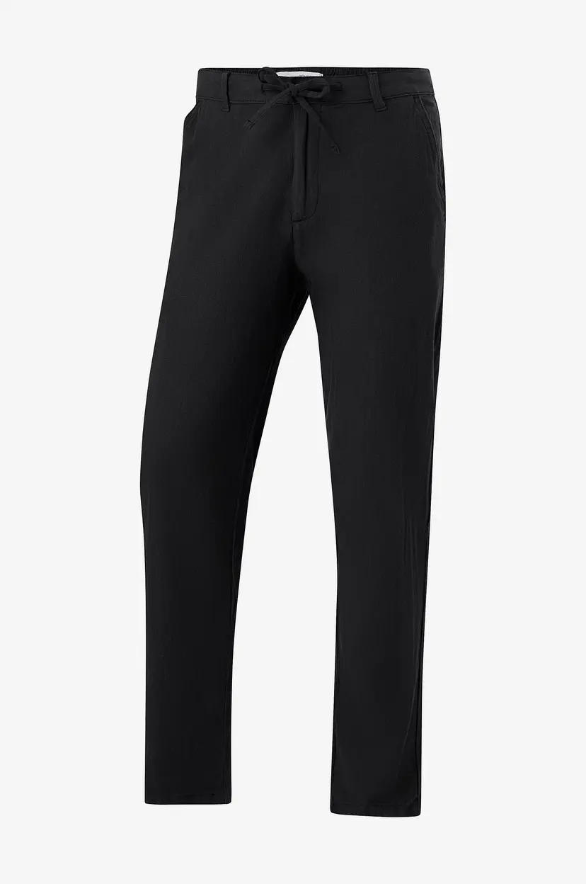 Selected Men Bukser slhSlimtape-Brody 172 Linen Pants - Svart