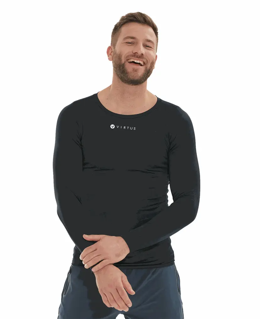 Virtus Virtus Bonder M L/S Baselayer Black