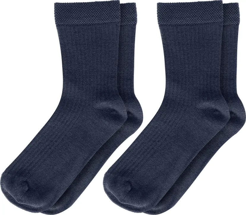 Gridarmor Gridarmor Junior's Merino Wool Ribb Sock 2p Navy Blazer