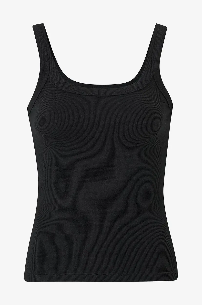 Bread & Boxers Undertøystopp Singlet Ribbed - Svart